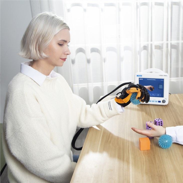 Dispositivo de entrenamiento de dedos con robot de ejercicio manual
