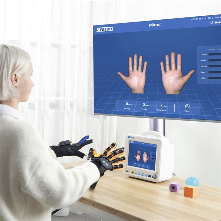 Rehabilitación Robot Mano Ejercicio Mano Entrenamiento