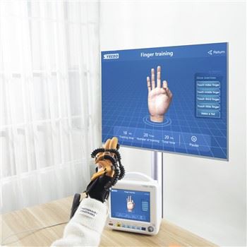 Guante de terapia manual para pacientes con accidente cerebrovascular