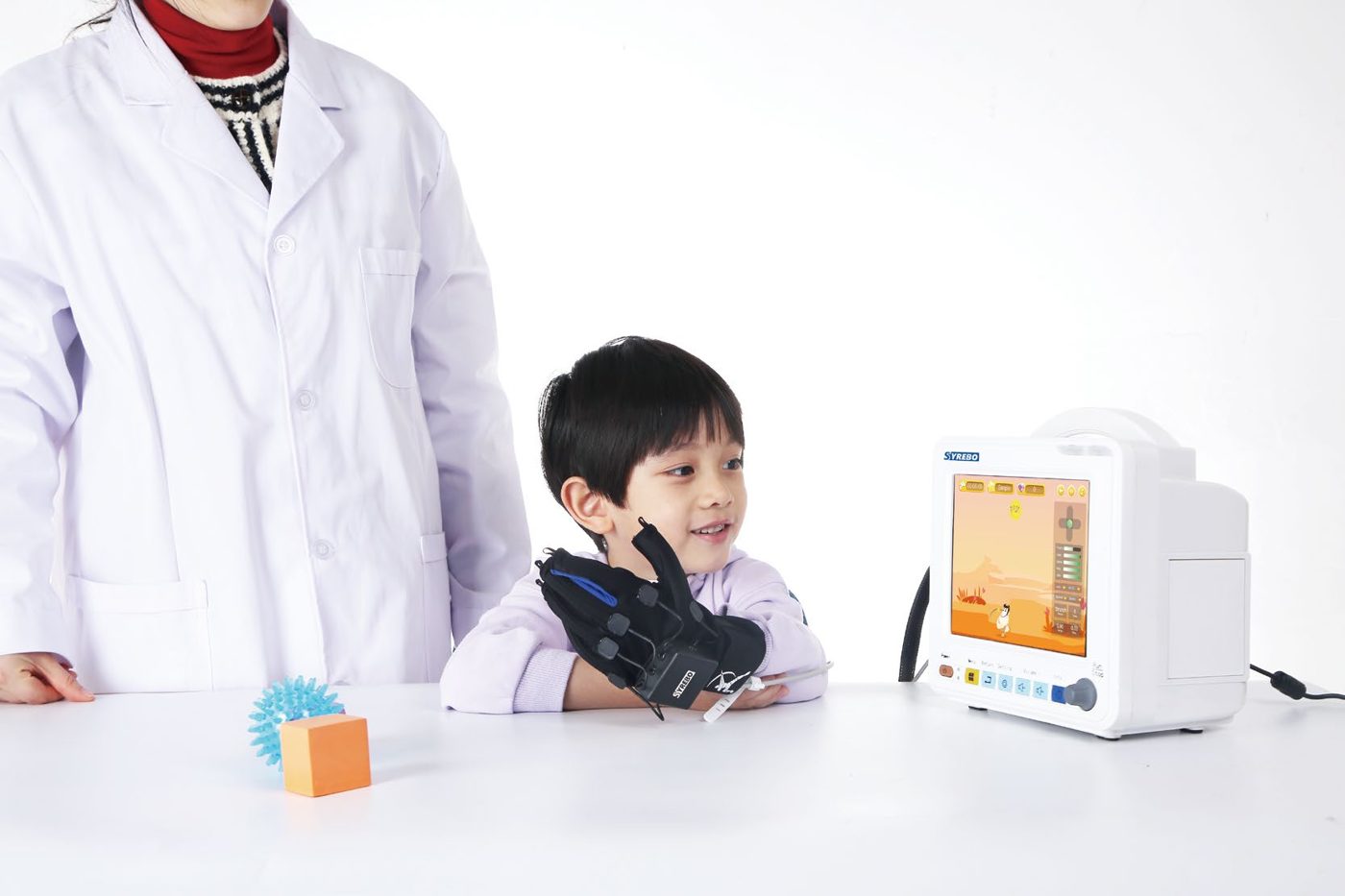 Pediatric hand rehabilitation glove